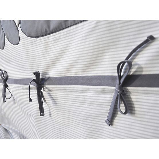 Așternut de pat din 2 piese pentru copii – Panda gri