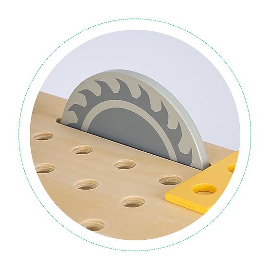 Atelier din lemn cu unelte - 47 piese ECOTOYS