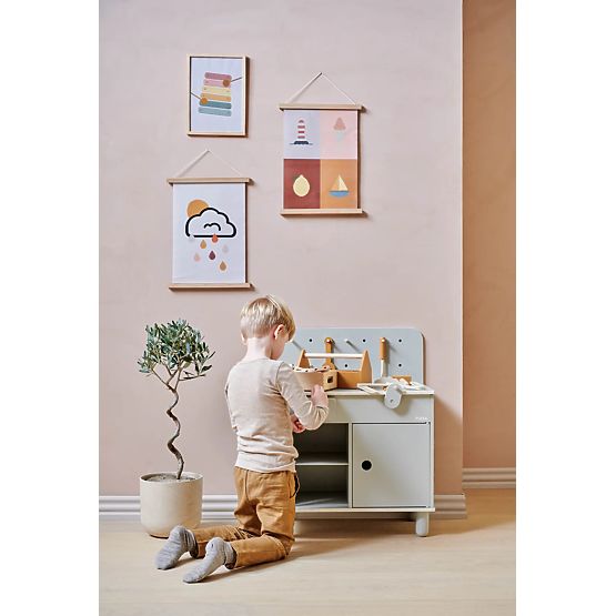 Atelier lemn Nordic - gri