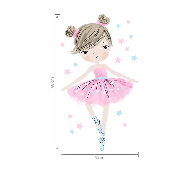 Autocolant de perete Balerina