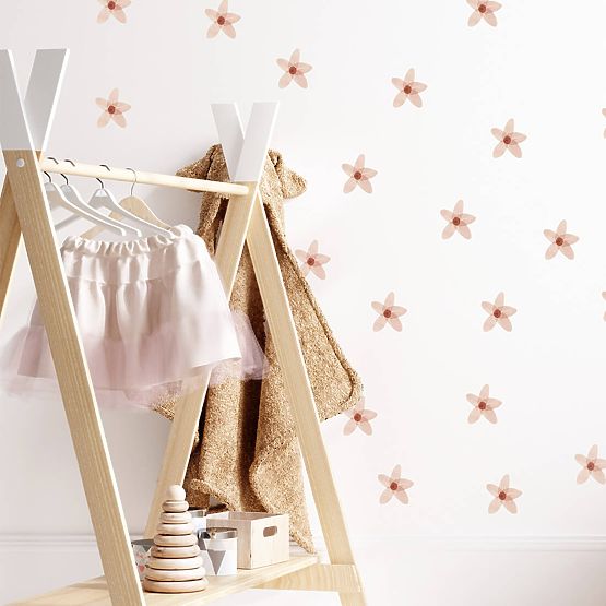 Set autocolante de perete - Nu-mă-uita roz 23 buc