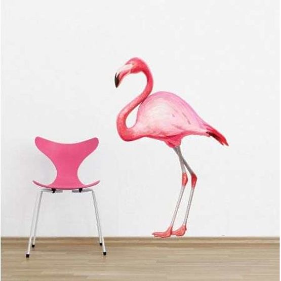 Autocolant de perete – model FLAMINGO