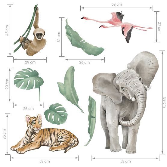 Autocolante de perete elefant