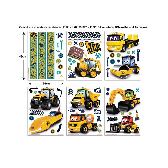 autocolante meu în primul rând JCB