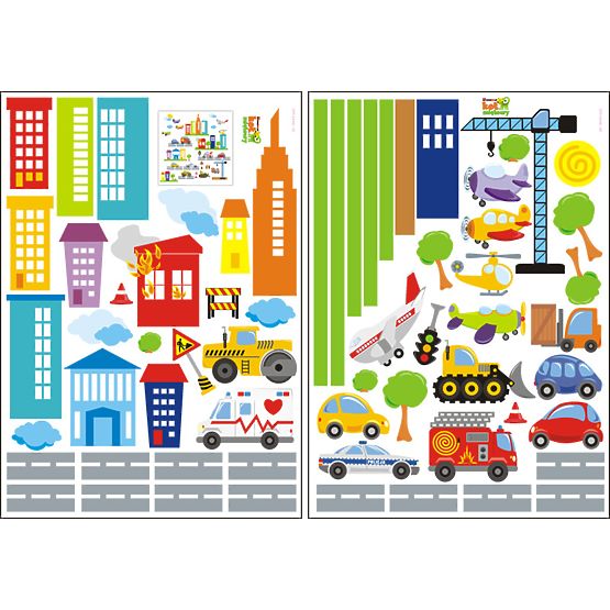 autocolante pe perete CITY