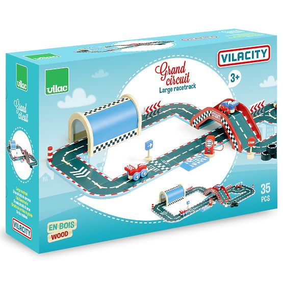 Autostrada mare din lemn Vilac Vilacity