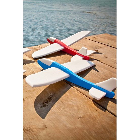 Avion de aruncare FLY-POP - albastru