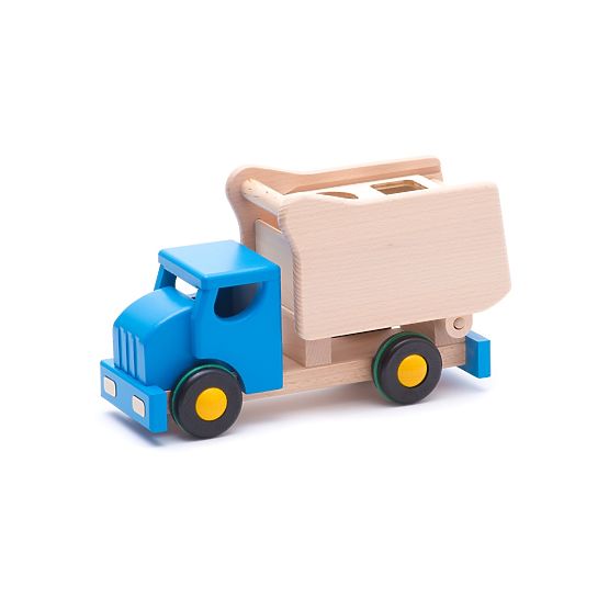 Bajo Mașină basculantă albastră cu forme de inserare