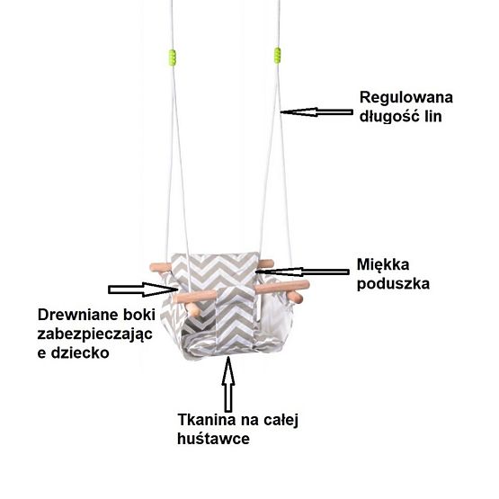Leagan din stofa pentru cei mici