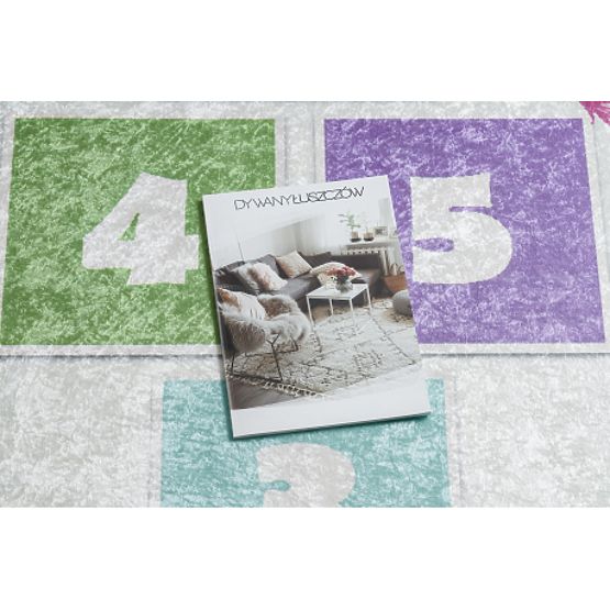 BAMBINO 1075 covoraș de spălare sărituri, numere pentru copii antiderapant - verde