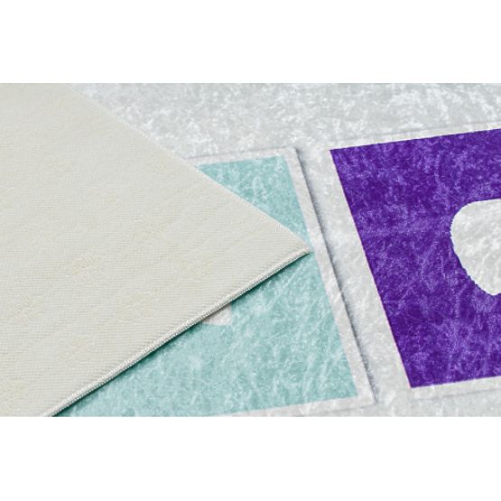 BAMBINO 1075 covoraș de spălare sărituri, numere pentru copii antiderapant - verde