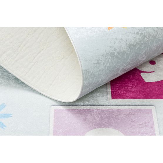 BAMBINO 1075 covoraș de spălare sărituri, numere pentru copii antiderapant - verde