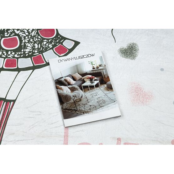 BAMBINO 2644 covoraș de spălat Fetiță, unicorn pentru copii antiderapant - alb / roz