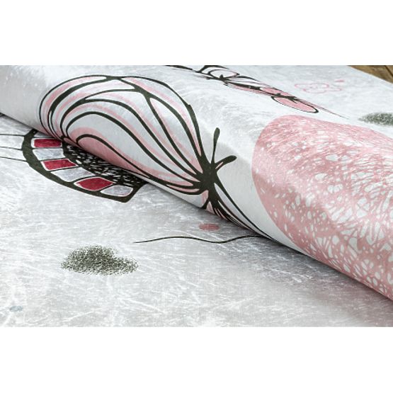 BAMBINO 2644 covoraș de spălat Fetiță, unicorn pentru copii antiderapant - alb / roz