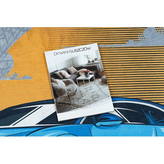 BAMBINO 41730 covoraș de spălat Auto, cursă pentru copii antiderapant - gri / albastru