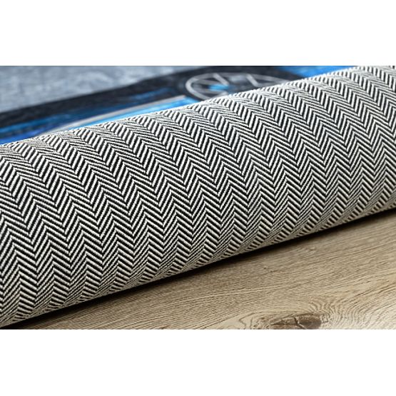 BAMBINO 41730 covoraș de spălat Auto, cursă pentru copii antiderapant - gri / albastru