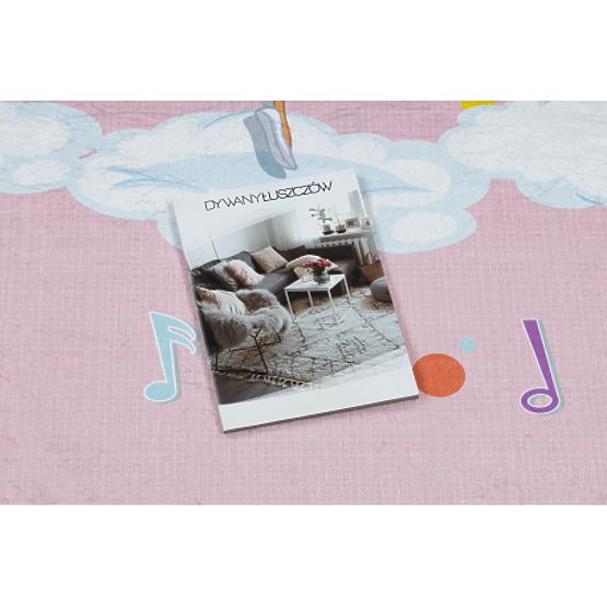 BAMBINO 41870 covoraș de spălat Balerină, curcubeu pentru copii antiderapant - roz