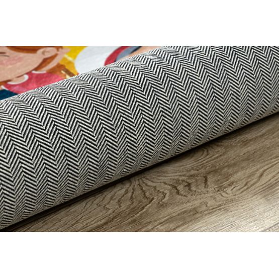 BAMBINO 42810 covoraș de spălat Rachetă, planete pentru copii antiderapant - albastru / maro