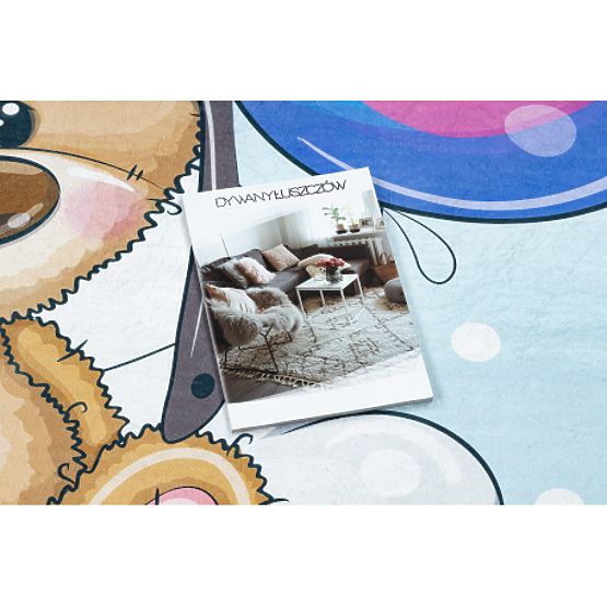 BAMBINO 43030 covoraș de spălat Ursuleț, pilot pentru copii antiderapant - albastru / maro