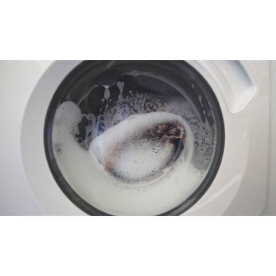 BAMBINO 47810 covoraș rotund de spălat Curcubeu, puncte pentru copii antiderapant - alb / roz