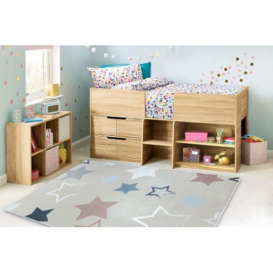 BAMBINO 48130 covoraș de spălat Stele pentru copii antiderapant - bej / gri