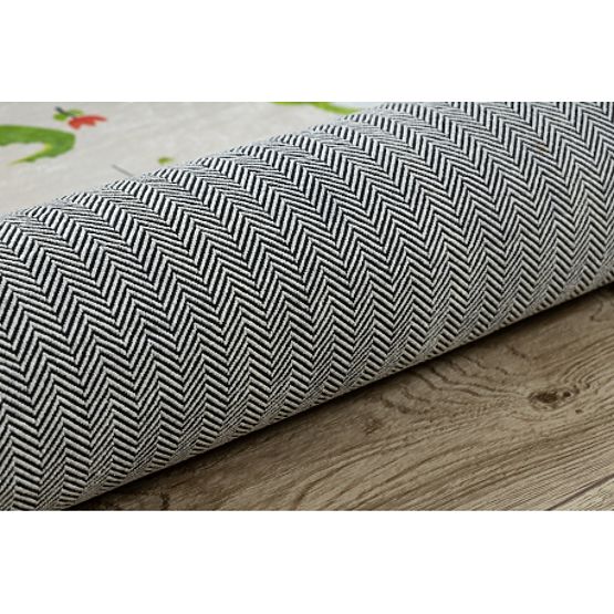 BAMBINO 50230 covoraș de spălare Grădina Zoologică, stradă pentru copii antiderapant - bej / verde