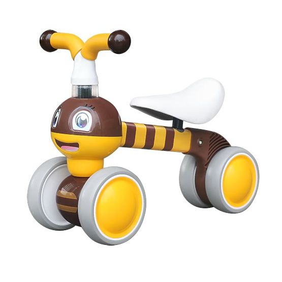Baby Bouncer Bee - galben-maroniu