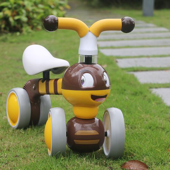Baby Bouncer Bee - galben-maroniu