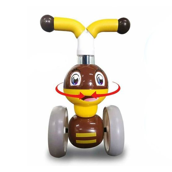 Baby Bouncer Bee - galben-maroniu
