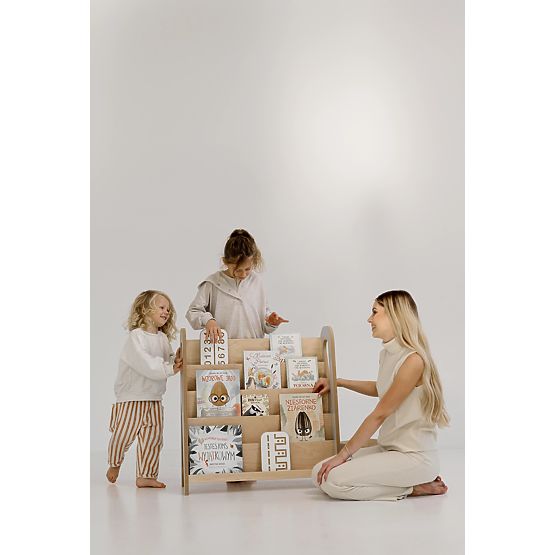 Bibliotecă SLIM M - natural