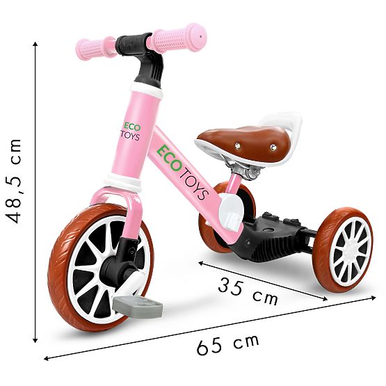 Bicicleta pentru copii Ellie 3in1 - roz