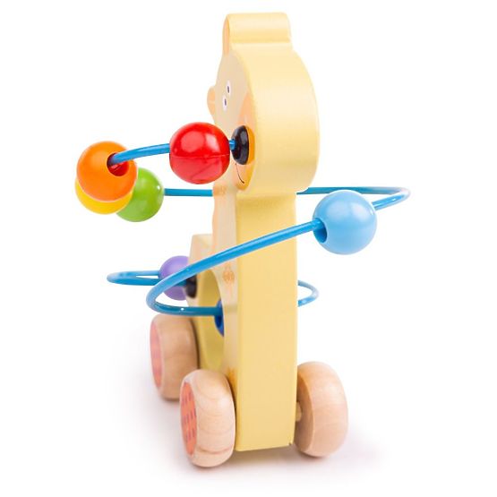 Bigjigs Baby Girafe Labirint pe roți