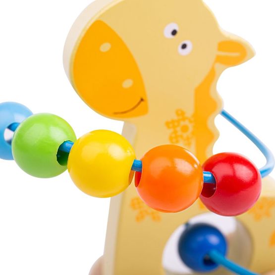 Bigjigs Baby Girafe Labirint pe roți