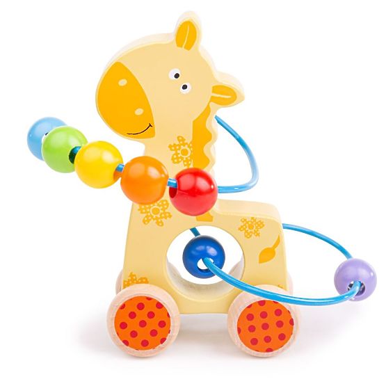 Bigjigs Baby Girafe Labirint pe roți
