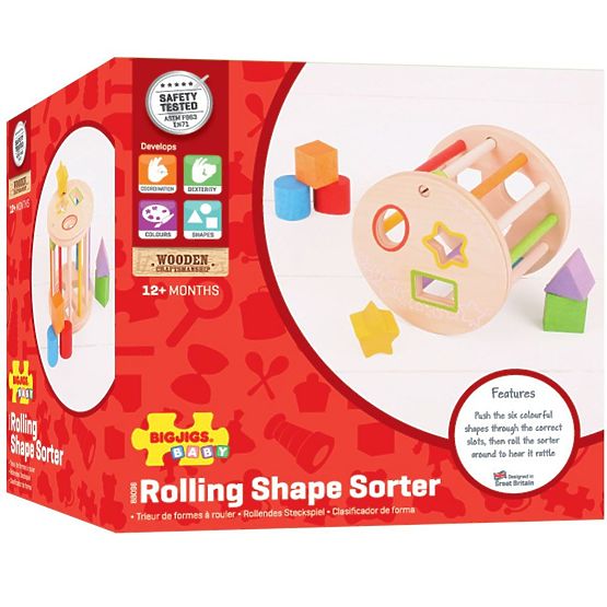 Bigjigs Baby Roller cu forme