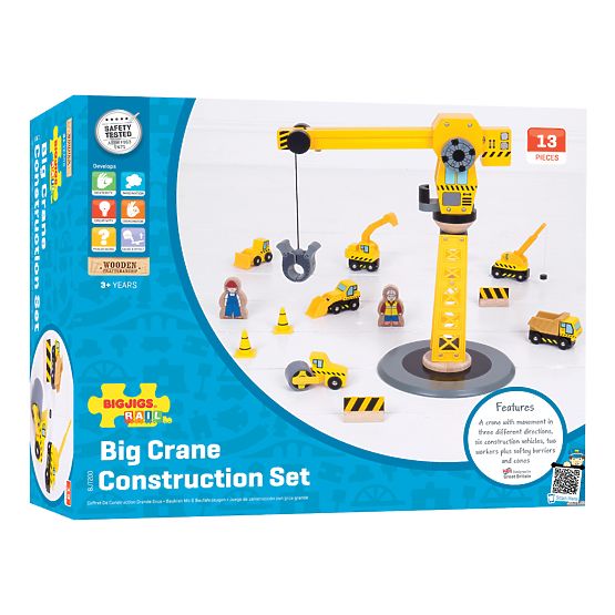 Bigjigs Rail Macara și mașini de construcții
