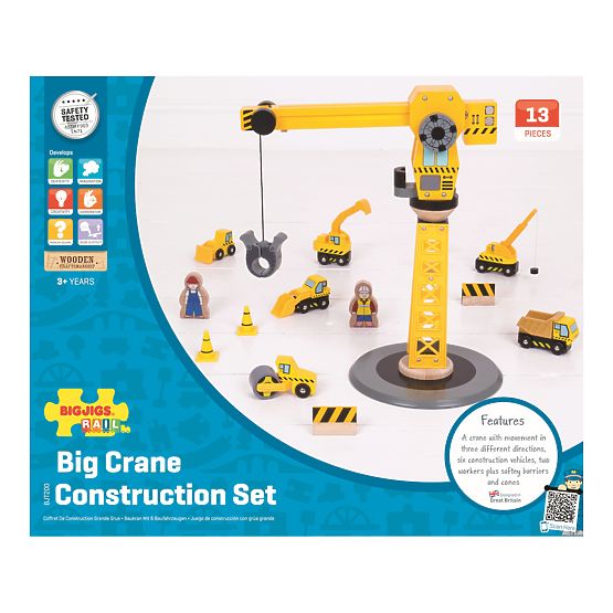 Bigjigs Rail Macara și mașini de construcții