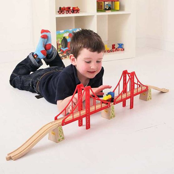 Bigjigs Rail Pod cu șină dublă