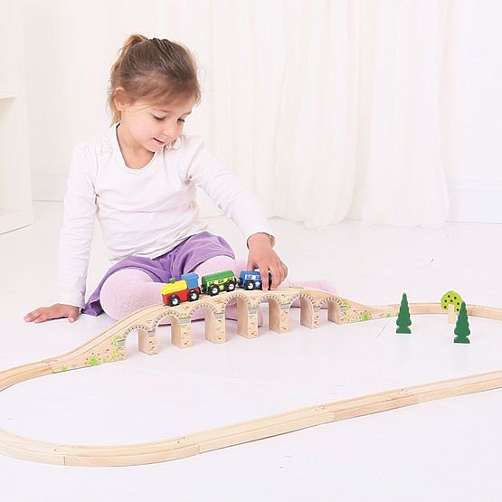 Bigjigs Rail Pod feroviar lung