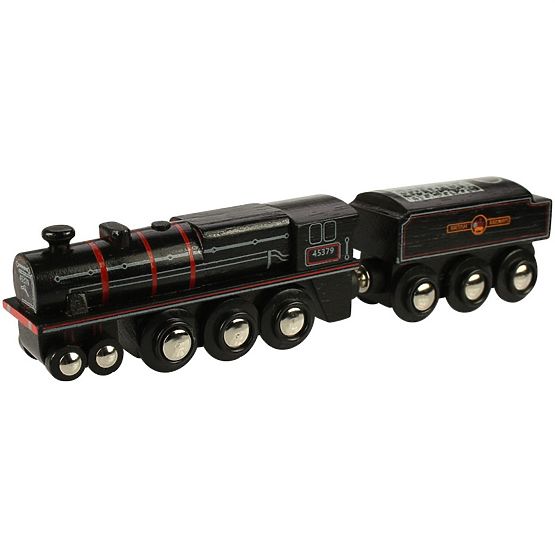 Bigjigs Rail Replica din lemn a locomotivei cu motor Black 5