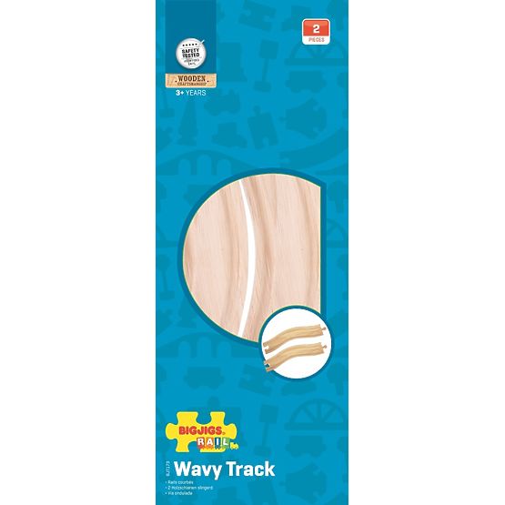 Bigjigs Rail Sine curbate 22 cm 2 buc