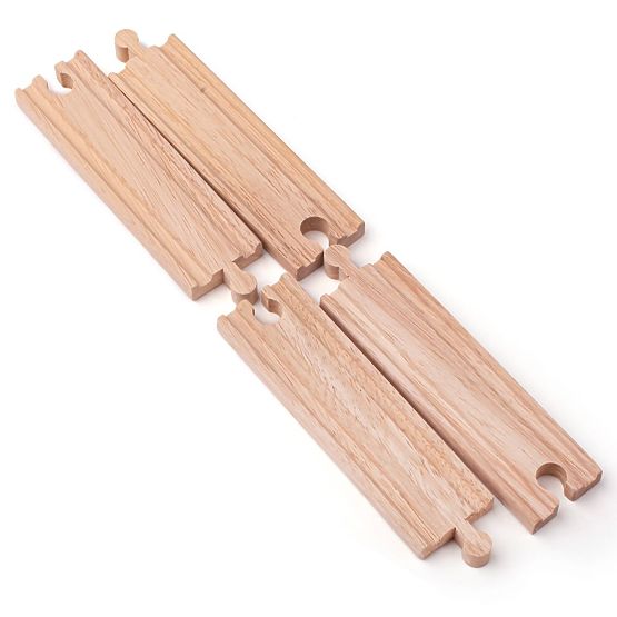 Bigjigs Rail Sine lungi drepte 21 cm 4 buc