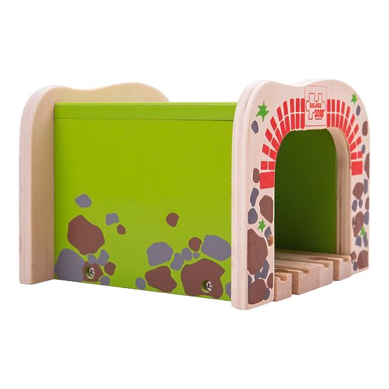 Bigjigs Rail Tunel cu șine dublă