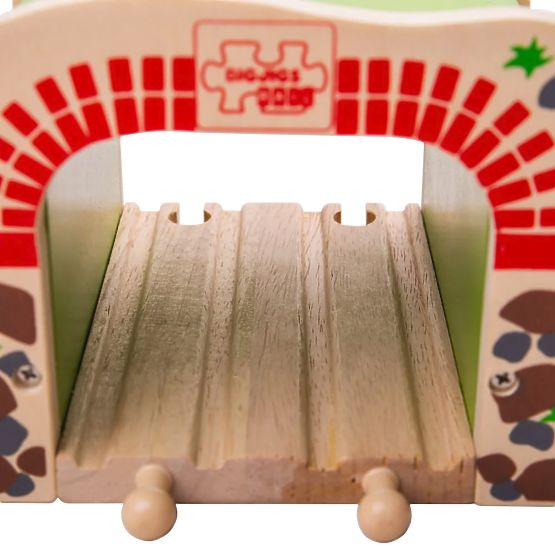 Bigjigs Rail Tunel cu șine dublă