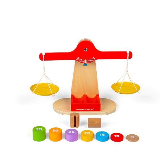 Bigjigs Toys Balanta cu greutăți de echilibrare