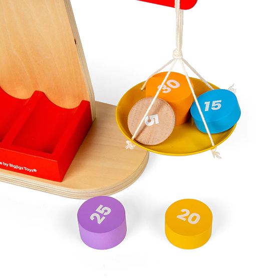 Bigjigs Toys Balanta cu greutăți de echilibrare