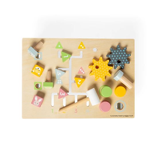Bigjigs Toys Banc de lucru cu ciocan pentru copii