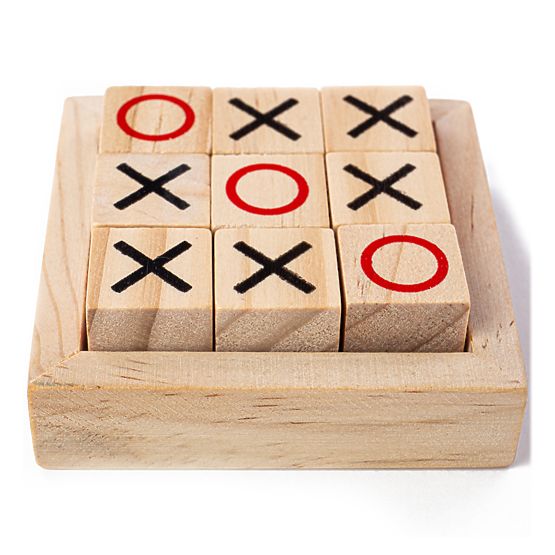 Bigjigs Toys Blocuri tic-tac-toe din lemn