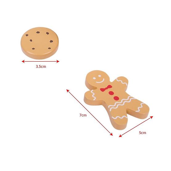 Bigjigs Toys Box cu biscuiti din lemn