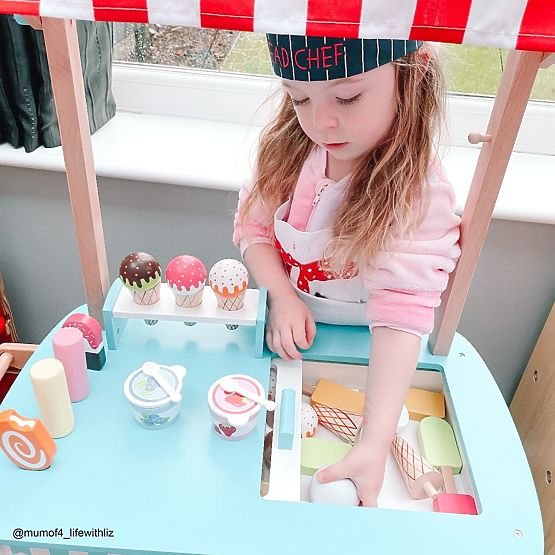 Bigjigs Toys Căruț cu înghețată